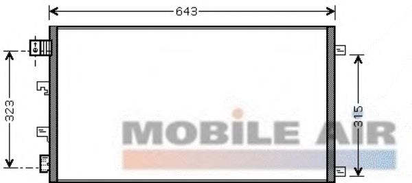 Radiador de aparelho de ar condicionado Mahle Original AC923000S