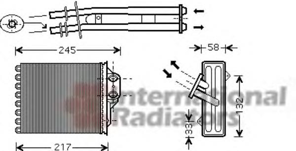 Radiador de forno (de aquecedor) 71459 Nissens