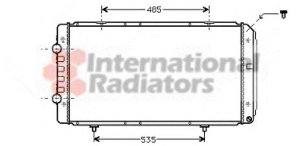 Compre 1341513080 Fiat/Alfa/Lancia Radiador de esfriamento de motor