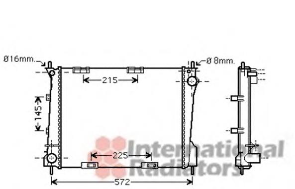 8200468913 Renault (RVI) Radiador de esfriamento de motor