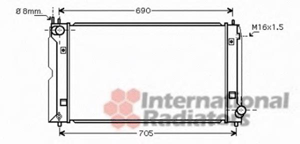 Radiador de esfriamento de motor 16410YZZ11 Toyota
