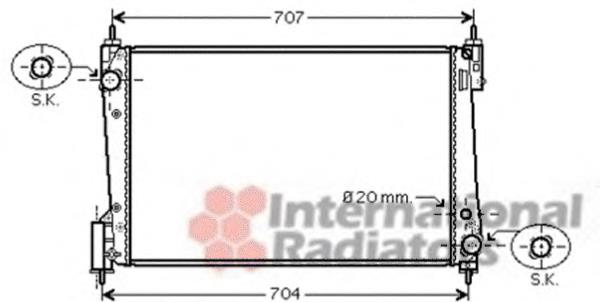 Radiador de esfriamento de motor 79725 Asam