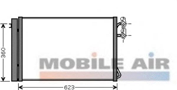 64539206300 BMW Radiador de aparelho de ar condicionado