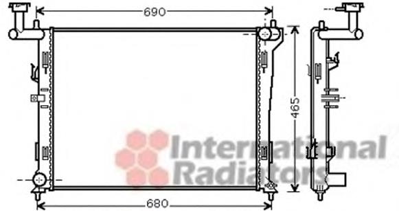 Compre 67075 Nissens Radiador de esfriamento de motor