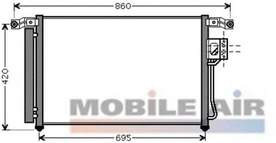 Compre 976062B000HCC Hyundai/Kia Radiador de aparelho de ar condicionado