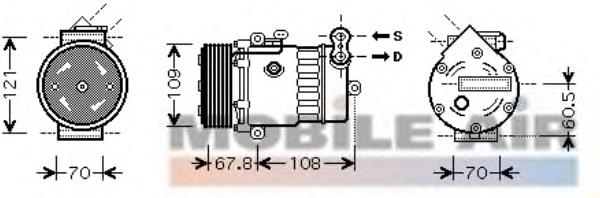 100076 Airstal Compressor de aparelho de ar condicionado