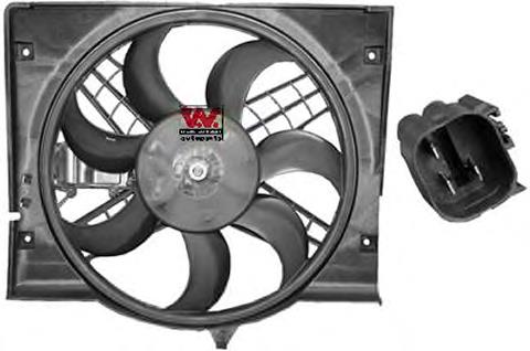 V20010003 Vemo Difusor do radiador de esfriamento, montado com motor e roda de aletas