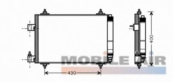 Radiador de aparelho de ar condicionado 30C55016 Eaclima