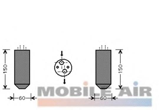 96379362 General Motors Tanque de recepção do secador de aparelho de ar condicionado