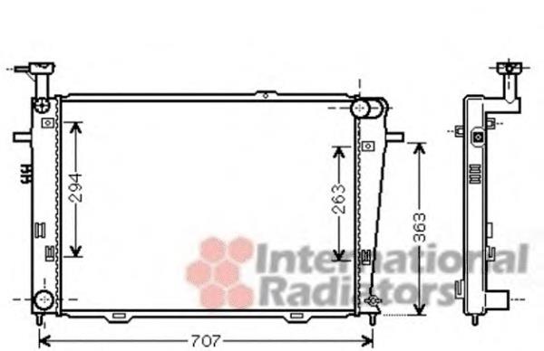 Radiador de esfriamento de motor VAN Wezel 82002210 preço, a partir de 118,18 USD