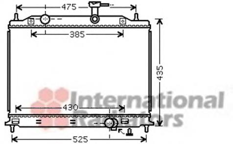 Radiador de esfriamento de motor 253101GXXX Hyundai/Kia