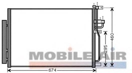 95352656 General Motors Radiador de aparelho de ar condicionado