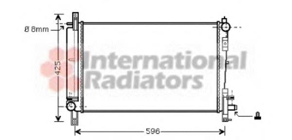 Radiador de esfriamento de motor NRF 58263