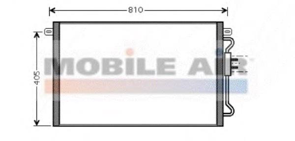 Radiador de aparelho de ar condicionado 5072262AA Chrysler