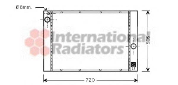 Radiador de esfriamento de motor 7519212 BMW