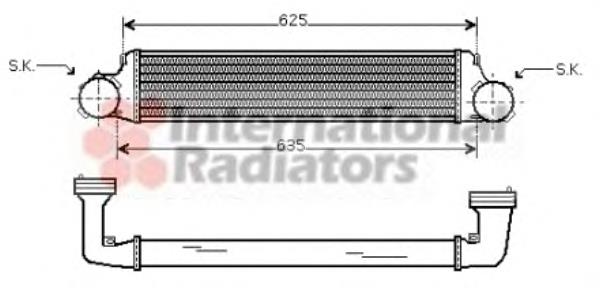 Radiador de intercooler 1787779 BMW
