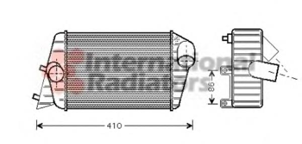 Radiador de intercooler Fiat/Alfa/Lancia 46745841