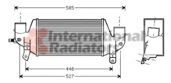 Radiador de intercooler AC630002 Maxgear