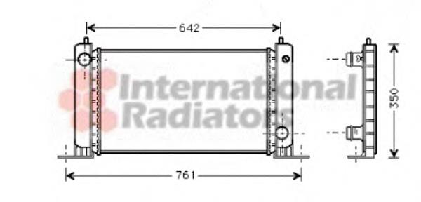 Radiador de esfriamento de motor Fiat/Alfa/Lancia 46766167