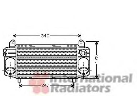 Radiador de intercooler 8Z0145805E VAG