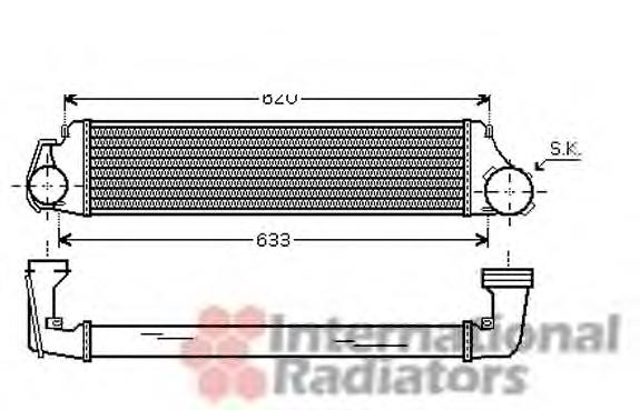 Radiador de intercooler 96747 Nissens