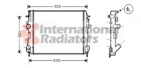 Radiador de esfriamento de motor 7711135540 Renault (RVI)