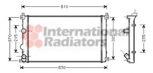Radiador de esfriamento de motor N156N40 NPS