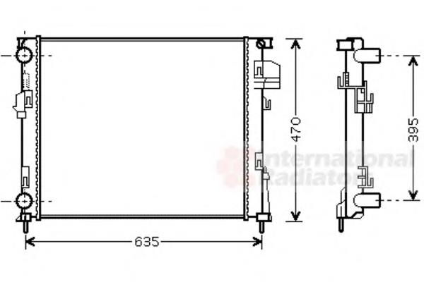 Compre 4408645 Opel Radiador de esfriamento de motor