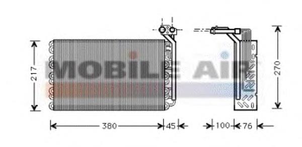 70430018 Frig AIR Vaporizador de aparelho de ar condicionado