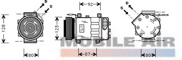 Compressor de aparelho de ar condicionado 130472 ACR