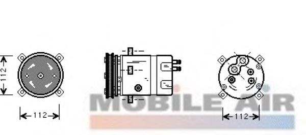 Compressor de aparelho de ar condicionado 133017 ACR