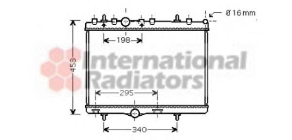 Compre P9680533480 Peugeot/Citroen Radiador de esfriamento de motor