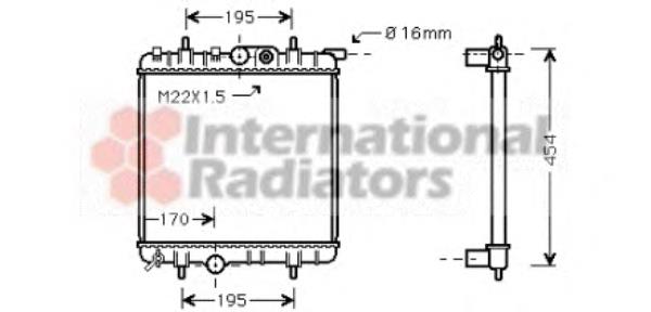 Radiador de esfriamento de motor Peugeot/Citroen 1330H2 preço, a partir de 63,88 USD