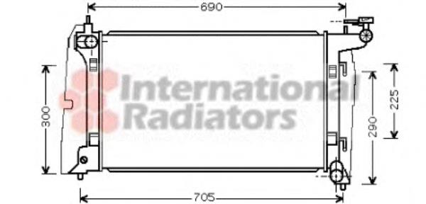 Radiador de esfriamento de motor Toyota 16410YZZ07