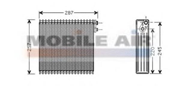 Vaporizador de aparelho de ar condicionado Toyota Corolla  E11
