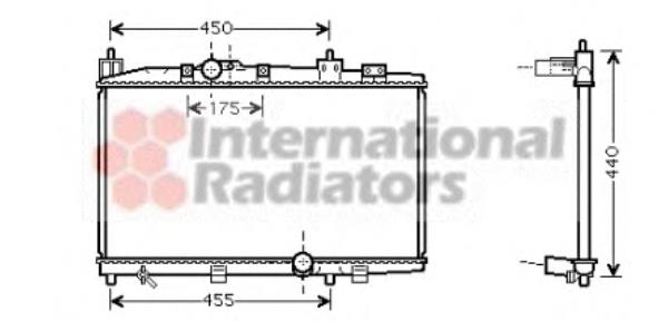 Radiador de esfriamento de motor 1640033080 Toyota