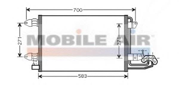 Radiador de aparelho de ar condicionado 30C77023 Eaclima