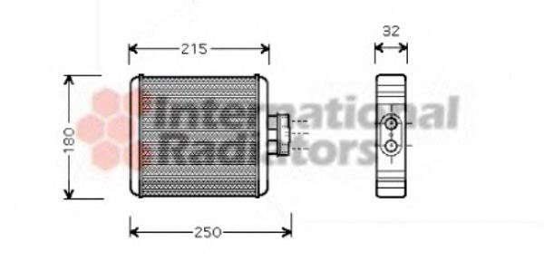Radiador de forno (de aquecedor) AC519990 Maxgear