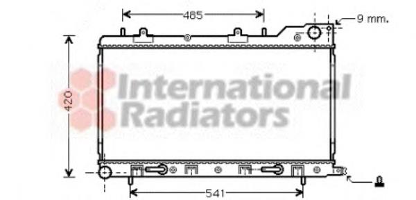 Radiador de esfriamento de motor Mahle Original CR1561000S
