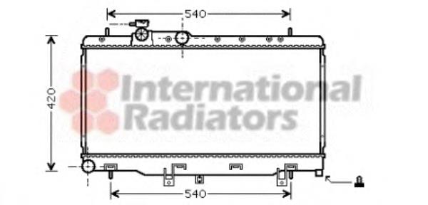 Radiador de esfriamento de motor 45111AE011 Subaru