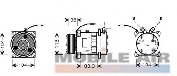 Compressor de aparelho de ar condicionado Frig AIR 92020217