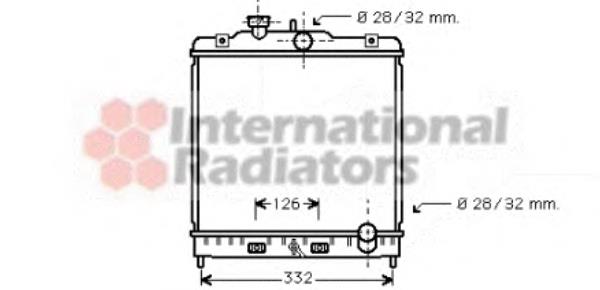 Radiador de esfriamento de motor VAN Wezel 25002121 preço, a partir de 94,31 USD