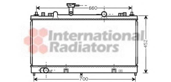 Radiador de esfriamento de motor Mazda RF5C15200A