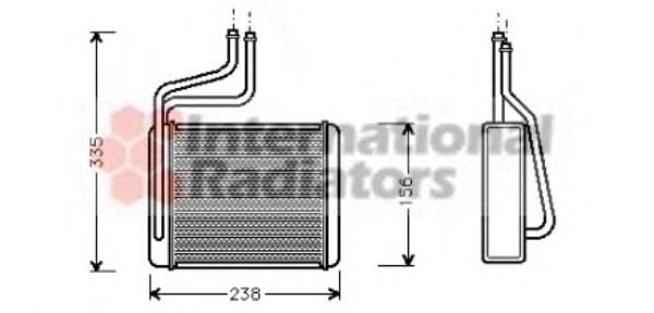 Compre 1114283 Ford Radiador de forno (de aquecedor)