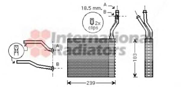 Compre 18006364 VAN Wezel Radiador de forno (de aquecedor)