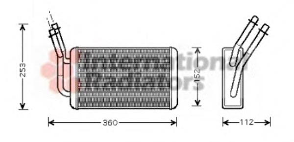 Radiador de forno (de aquecedor) Abakus 0170150024B