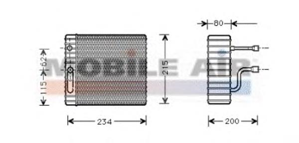 Vaporizador de aparelho de ar condicionado Dasis 821460N