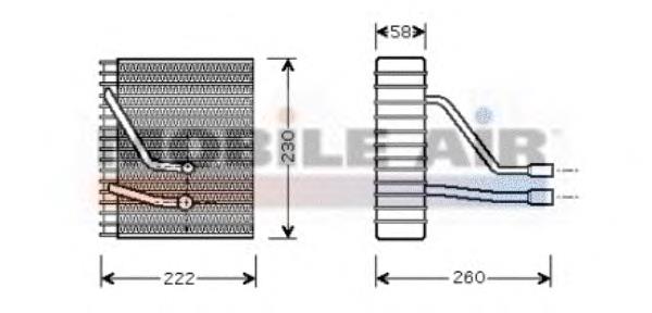 Compre AE49000P Mahle Original Vaporizador de aparelho de ar condicionado