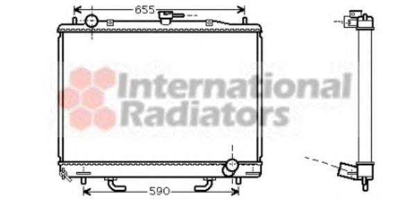 Radiador de esfriamento de motor 1350A305 Mitsubishi