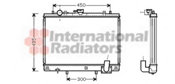 Radiador de esfriamento de motor Mitsubishi MR281023